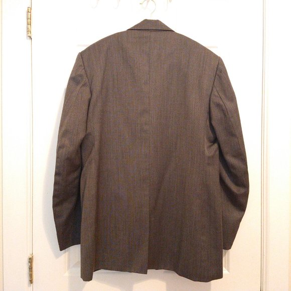 Vintage Stone Gray Men's Jacket/Blazer/Coat - Custom Made, 100% Wool, Retro Fit - Picture 5 of 14
